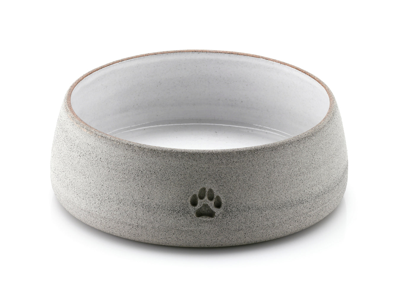Fressnapf Futternapf aus Kermamik mit Motiv Pfote handgefertigt