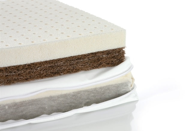 Natürliche, orthopädische Hundematratze aus Kokosfaser und GOLS zertifiziertem Latex, für die Hundematte Leo, mit Inkontinenzbezug, waschbar bei 95 Grad und trocknergeeignet. Nachhaltig und robust.