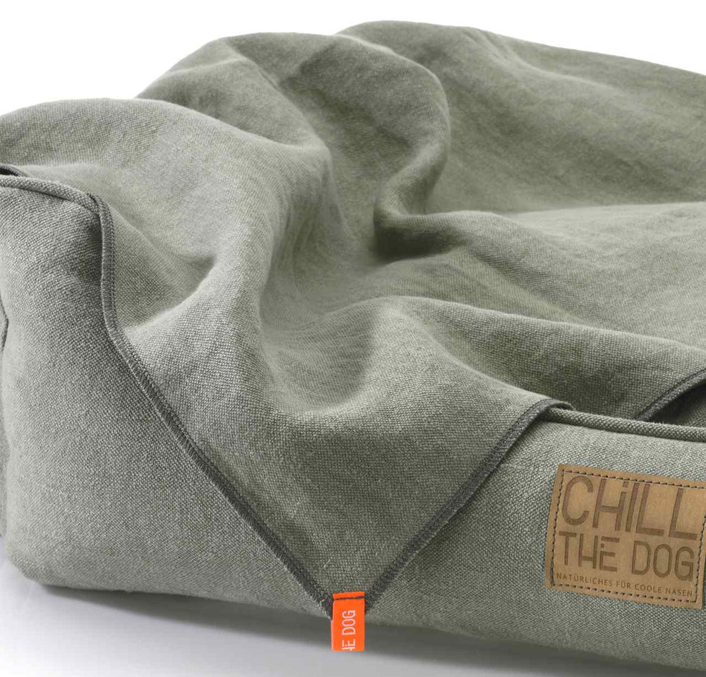 Natur Hundebett aus Hanf, Latex & Kokos – waschbar, robust & geruchsbindend