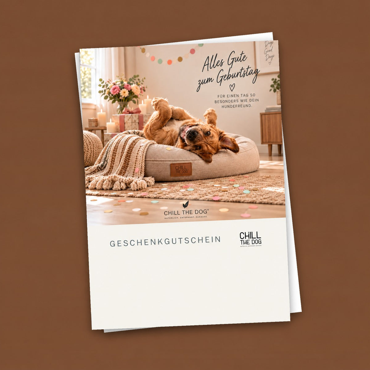 Geschenkgutschein zum Geburtstag für Hundefreunde