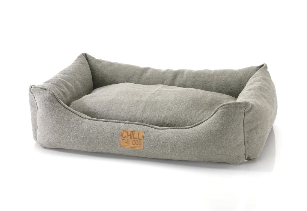 Orthopädisches Hundebett Langschläfer aus Bio-Hanf - bei Milben & Allergien